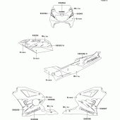 Схема узла: Decals(green/white)(zx400-l4) для Kawasaki ZX400 ZXR400