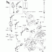 Схема узла: Замок зажигания для Kawasaki EJ800 W800