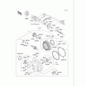 Схема вузла: Drive shaft/final gear(1/2) для Kawasaki VN750 Vulcan 750
