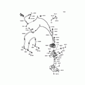 Схема вузла: Brake Piping для Kawasaki ZX636 Ninja ZX-6R ABS