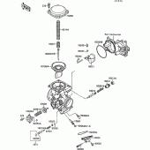 Схема узла: Карбюратор parts(1/2) для Kawasaki VN1500 VN-15 SE