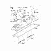Схема вузла: Клапанна кришка Kawasaki ZG1400 Concours 14