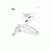 Схема вузла: Інформаційні наклейки для Kawasaki KLX450 KLX450R