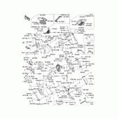 Схема вузла: Cowling(1/3)(center) для Kawasaki ZG1400 Concours 14