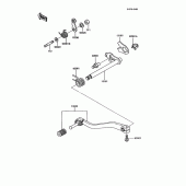 Схема вузла: Перемикач передач для Kawasaki KMX125
