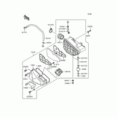 Схема вузла: Повітряний фільтр (BN125-A3) для Kawasaki BN125 Eliminator
