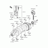 Схема вузла: Колінчастий вал для Kawasaki ZR1200 ZRX1200R