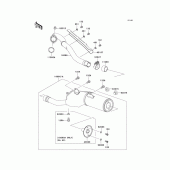 Схема вузла: Вихлопна система для Kawasaki KLX300R