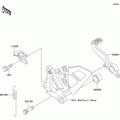 Схема узла: Лапка тормоза для Kawasaki ZX600 Ninja ZX-6R