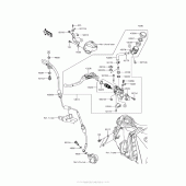 Схема вузла: Clutch Master Cylinder для Kawasaki ZX1400 Ninja ZX-14R ABS SE