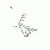 Схема вузла: Рама для Kawasaki KMX50 KSR-I