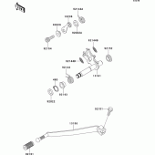 Схема вузла: Перемикач передач для Kawasaki EJ800 W800