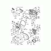 Схема вузла: Engine Cover(s) для Kawasaki VN900 Vulcan 900 Classic