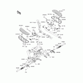 Схема узла: Подножки для Kawasaki VN1700 VN1700 Classic