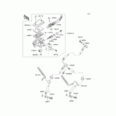 Схема вузла: Передній гальмівний циліндр для Kawasaki VN1700 Vulcan 1700 Classic