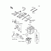 Схема вузла: Електроустаткування для Kawasaki KMX80 KSR-II