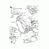 Схема вузла: Кріплення двигуна для Kawasaki VN250 Eliminator 250V