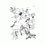 Схема вузла: Облицювальні елементи для Kawasaki EN650 Vulcan S ABS