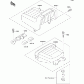 Схема вузла: Сидіння для Kawasaki EL250 Eliminator 250