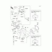 Схема узла: Воздушный фильтр для Kawasaki EN500 Vulcan 500