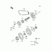 Схема вузла: Secondary shaft для Kawasaki ZR1100 Zephyr 1100
