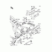 Схема узла: Крепление двигателя для Kawasaki ZR1200 ZRX1200S