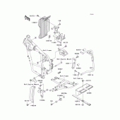 Схема узла: Крепление двигателя для Kawasaki KL650 KLR650