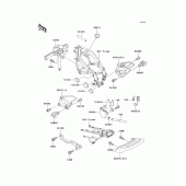 Схема узла: Батарейный отсек для Kawasaki ZX600 Ninja ZX-6
