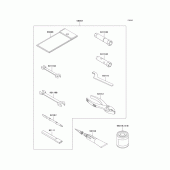 Схема вузла: Owner`s tools для Kawasaki KLX250 KLX250