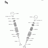Схема узла: Клапан(ы) для Kawasaki ZX900 Ninja ZX-9R