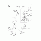 Схема вузла: Передній гальмівний циліндр Kawasaki EX250 Ninja 250