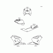 Схема узла: Наклейки (ZX400-M6) для Kawasaki ZX400 ZXR400R