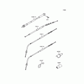 Схема узла: Тросики для Kawasaki KLX250 KLX250SR