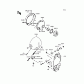 Схема узла: Фара для Kawasaki BJ250 250TR