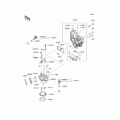 Схема узла: Throttle для Kawasaki VN1700 Vulcan 1700 Voyager Custom ABS