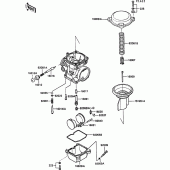 Схема вузла: Карбюратор parts(1/2) для Kawasaki ZG1000 1000GTR