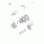 Схема вузла: Зчеплення для Kawasaki ZX600 GPX600R