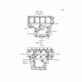 Схема узла: Болты картера двигателя для Kawasaki ZX1200 Ninja ZX-12R