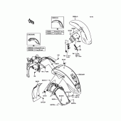 Схема узла: Крыло для Kawasaki VN900 Vulcan 900 Classic LT