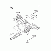 Схема вузла: Кріплення для Kawasaki ZR1100 Zephyr 1100