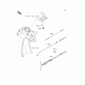 Схема вузла: Троси для Kawasaki ZX600 Ninja ZX-6R