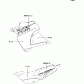 Схема вузла: Decals(blue/gray)(kle500-a11) для Kawasaki KLE500