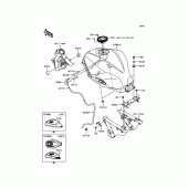 Схема узла: Топливный бак для Kawasaki EX300 Ninja 300