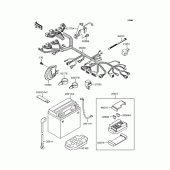 Схема вузла: Електроустаткування для Kawasaki VN400 Vulcan Classic