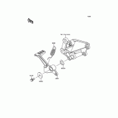 Схема узла: Лапка тормоза для Kawasaki EX300 Ninja 300