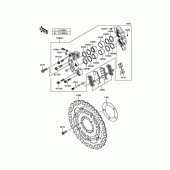 Схема узла: Передний тормоз для Kawasaki ZR800 Z800