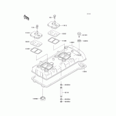 Схема узла: Клапанная крышка для Kawasaki ZX750 Ninja ZX-7R