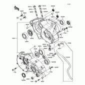 Схема вузла: Картер двигуна для Kawasaki KX85 KX85