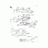Схема вузла: Side covers для Kawasaki ZG1400 Concours 14 ABS
