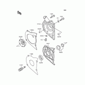 Схема вузла: Водяний насос Kawasaki EX400 EX-4